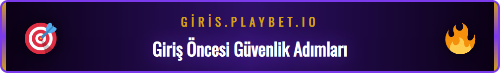 Play bet güvenli giriş için kontrol listesi ve güvenlik simgeleri.