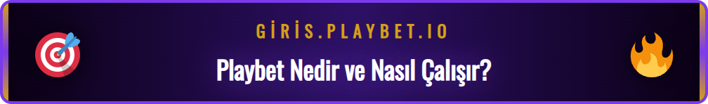Playbet direkt giriş konseptini açıklayan mor ve altın renkli infografik.