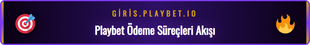 Playbet ödeme süreleri nasıl işler, para çekme adımlarını gösteren şema.