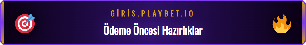 Playbet ödeme işlemleri için hesap doğrulama adımlarını gösteren ekran.